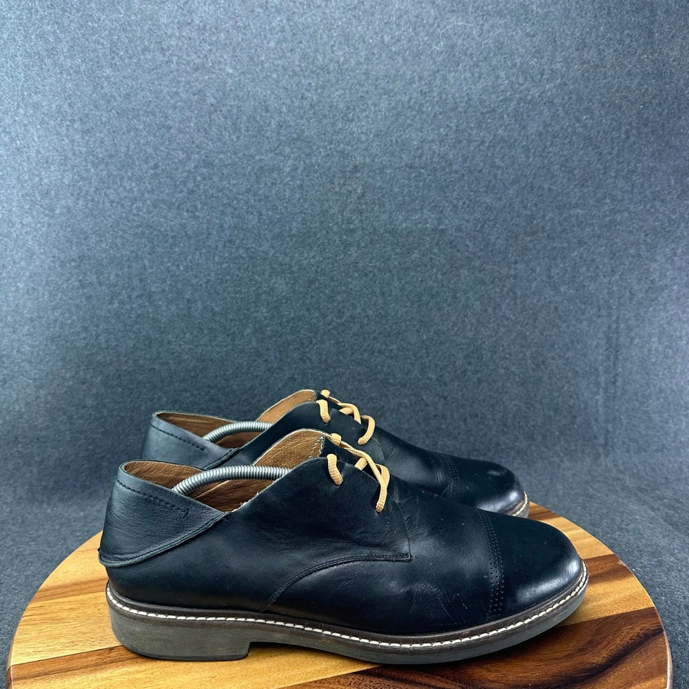 OluKai Walino Leather Oxford Lace Up Shoes Men's Size US 13 M Black 10257